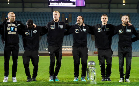 Malmö FFs Anton Tinnerholm, Enock Kofi Adu, Filip