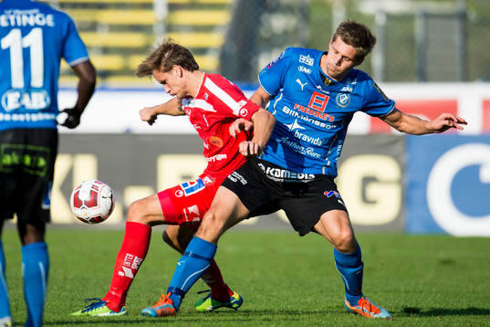 under fotbollsmatchen i Allsvenskan mellan Halmstad och