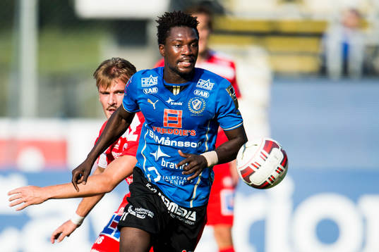 Halmstads King Osei Gyan och Åtvidabergs Pontus Nordenberg