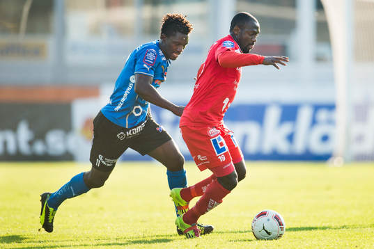 Halmstads King Osei Gyan och Åtvidabergs John Owoeri