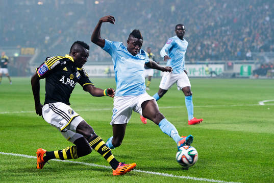 under fotbollsmatchen i Allsvenskan mellan AIK och Malmö FF