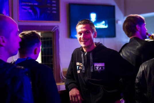 Malmö FFs Markus Rosenberg hänger i baren när Malmö FF