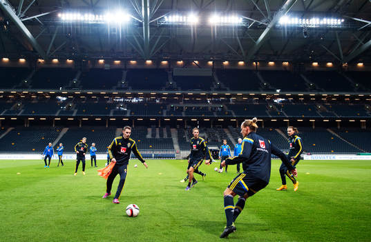 Branimir Hrgota, Andreas Granqvist, Niklas Hult och Erik