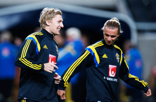 Emil Forsberg och Niklas Hult