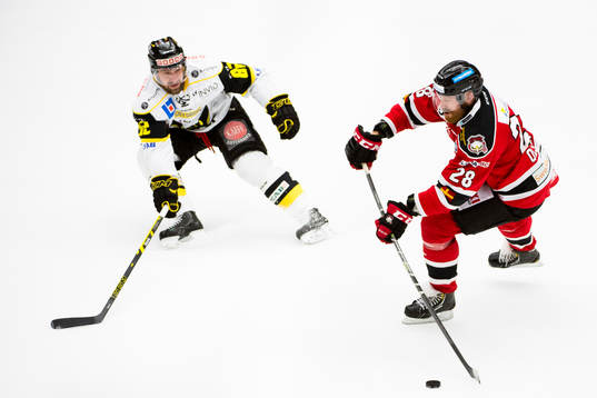 Malmö Redhawks Jens Olsson och Västerås Marcus