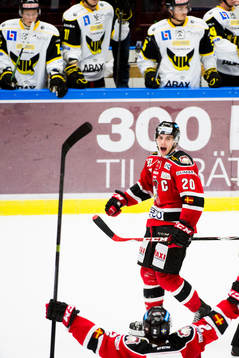 Malmö Redhawks Henrik Hetta jublar