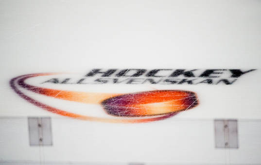 Hockeyallsvenskans logga i isen