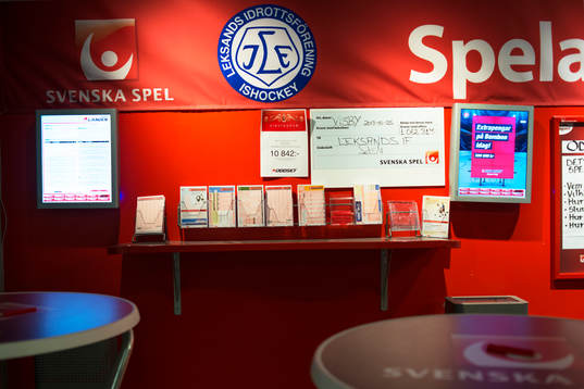 Svenska spel erbjuder spelmöjligheter inne i Tegera Arena