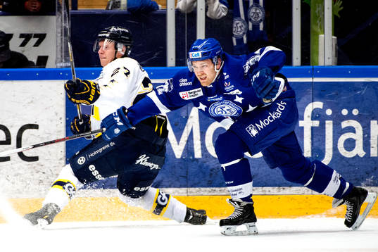 HV71s  Jesper Williamsson och LeksandsJens Bergenström