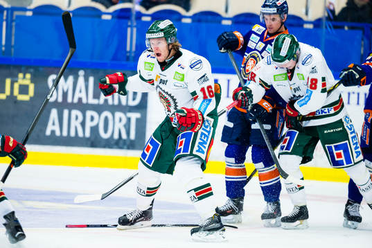 Frölundas Anton Axelsson jublar