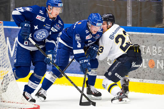Leksands Martin Grönberg och Linus Hultström i en duell