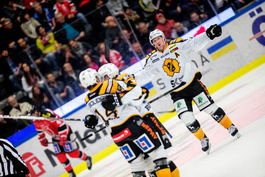 Skellefteås Daniel Widing jublar