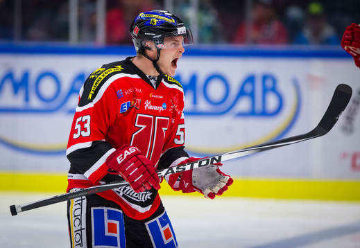 Örebros Bobbo Petersson gör 3-3 och jublar
