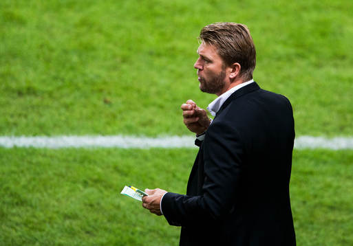 Sveriges players manager Marcus Allbäck