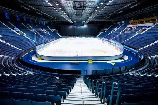 Generell vy över Hovets Isstadion