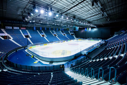 Generell vy över Hovets Isstadion