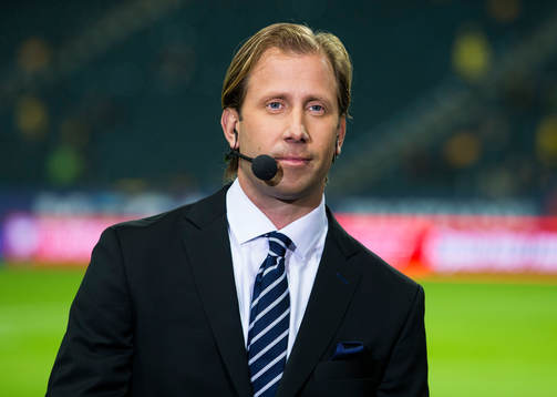 s studio innan fotbollsmatchen i EM-kvalet mellan Sverige