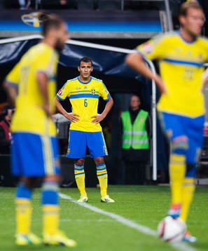 Sveriges Nabil Bahoui deppar
