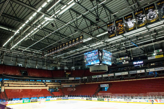 Gavlerinken Arena före ishockeymatchen i SHL mellan