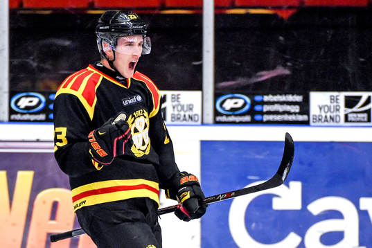 Brynäs Bill Sweatt jublar