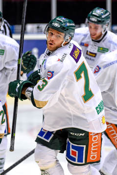 Färjestads Anton Grundel jublar