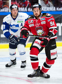 Karlskogas Christian Berglund och Malmö Redhawks Mattias