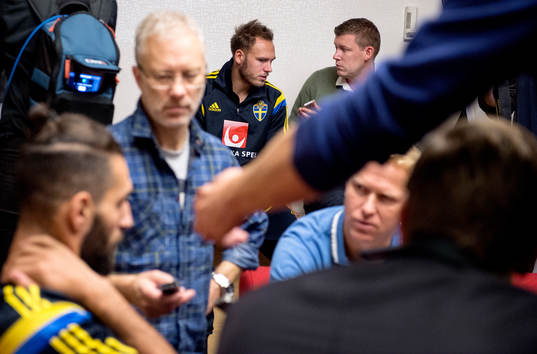 Sveriges Andreas Granqvist och Jimmy Durmaz