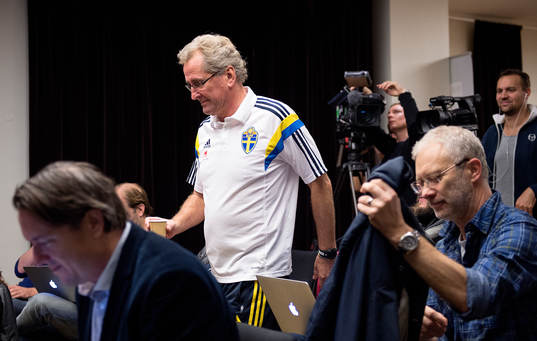 Sveriges förbundskapten Erik Hamrén