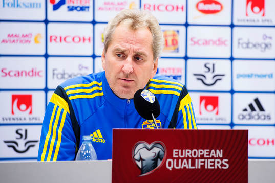 Sveriges förbundskapten Erik Hamrén