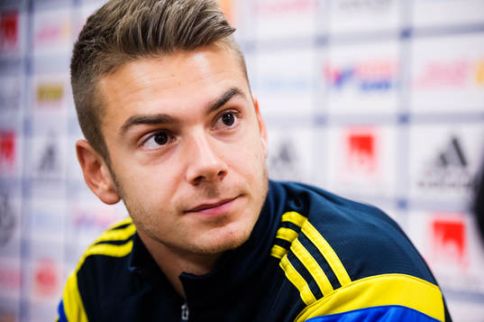 Sveriges Alexander Kacaniklic träffar media