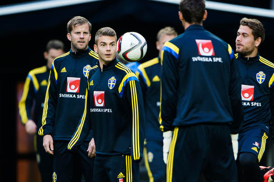 Sveriges Mikael Antonsson och Alexander Kacaniklic