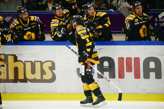 Skellefteås Niclas Burström jublar med lagkompisarna