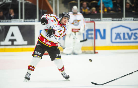 Luleås Dean Kukan och målvakt Joel Lassinantti