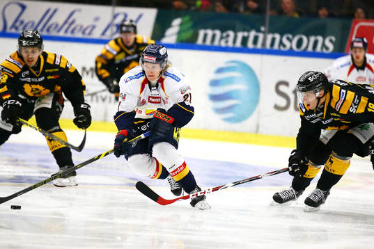 Skellefteås Pontus Petterström och Sebastian Aho