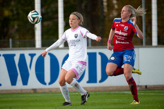 Rosengårds Katrin Schmidt  och Vittsjös Sandra Adolfsson