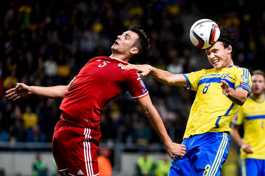 Liechtensteins Ivan Quintans och Sveriges Albin Ekdal
