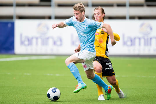 Malmö FFs Aron Mar Brynjarsson och Elfsborgs Simon Olsson
