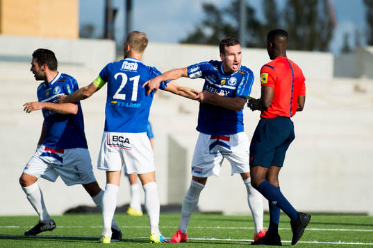Trelleborgs Anes Mravac är upprörd