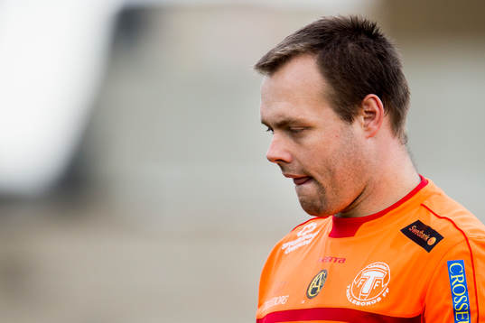 Trelleborgs målvakt Fredrik Persson deppar