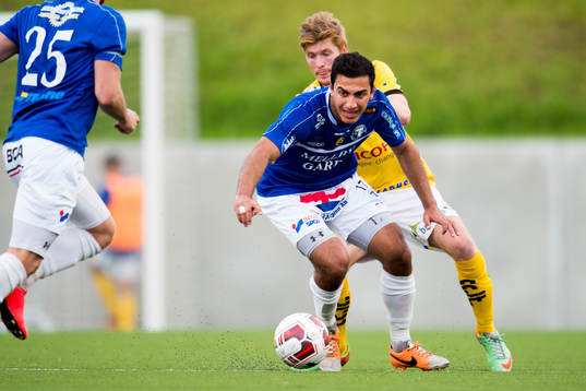 Trelleborgs Ali Jasim och Lunds Robin Andersson
