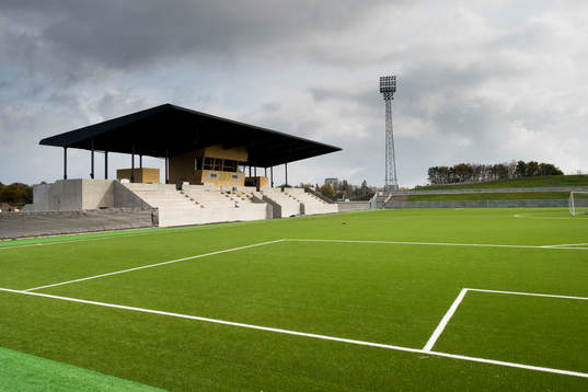 Klostergårdens IP har genomgått en renovering där det