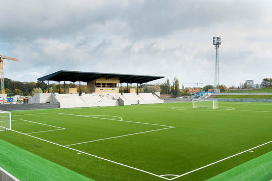Klostergårdens IP har genomgått en renovering där det