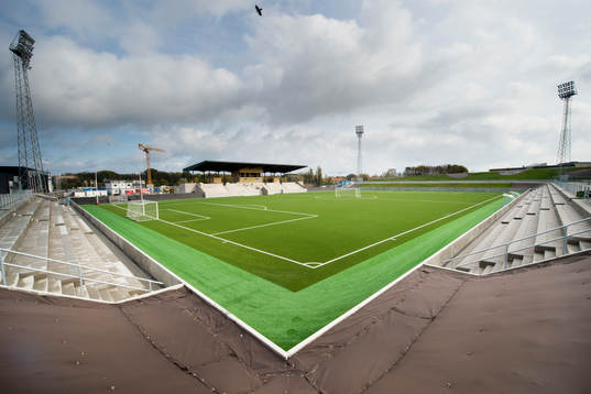 Klostergårdens IP har genomgått en renovering där det