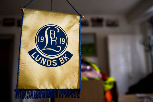 Lunds emblem på en vimpel