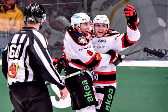 Malmö Redhawks Fredrik Storm jublar