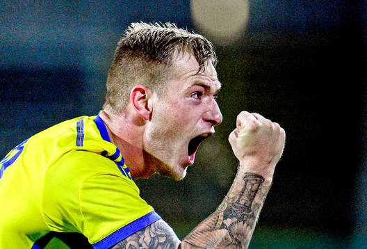 Sveriges John Guidetti  jublar