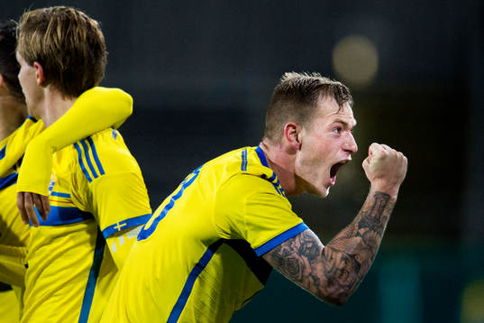 Sveriges John Guidetti jublar
