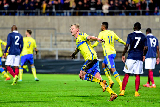 Sveriges John Guidetti jublar