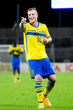 Sveriges John Guidetti jublar