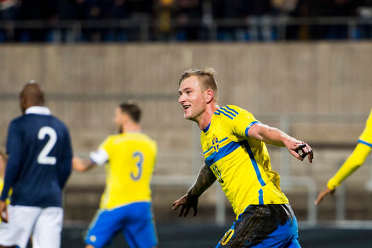 Sveriges John Guidetti jublar